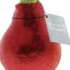 Amaryllis in wax (Hippeastrum Waxz 'Eco Glitterz Red') H 15 cm