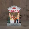 Anna's Collection automatische sneeuwbol snoepwinkel met verlichting 16 x 26 x 20 cm