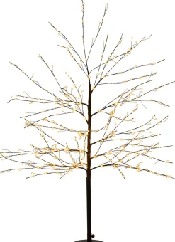 Anna's Collection decoratieboom buiten met verlichting knipper 30 x 30 x 120 cm