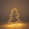 Anna's Collection decoratieboom 3D zwart met verlichting26 x 26 x 6 cm