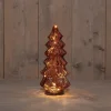 Anna's Collection decoratieboom bordeaux met verlichting D 13,5 H 26 cm