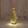 Anna's Collection decoratieboom oranje met verlichting D 13,5 H 26 cm