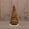 Anna's Collection decoratieboom brons met verlichting D 13,2 H 30 cm
