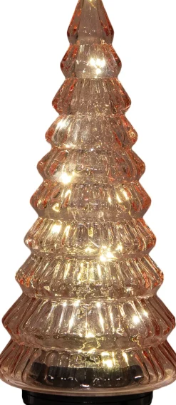 Anna's Collection decoratieboom roze met verlichting D 13,2 H 30 cm
