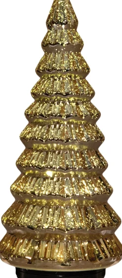 Anna's Collection decoratieboom goud met verlichting D 13,2 H 30 cm