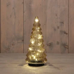 Anna's Collection decoratieboom oranje met verlichting D 13,2 H 30 cm