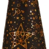 Anna's Collection decoratieboom Stars zwart met verlichting D 13 H 39 cm