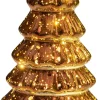 Anna's Collection decoratieboom brons met verlichting D 9,5 H 18,5 cm