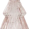 Anna's Collection decoratieboom Timbor roze met verlichting 15 x 15 x 28,5 cm
