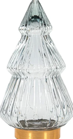 Anna's Collection decoratieboom Timbor grijs met verlichting 15 x 15 x 28,5 cm
