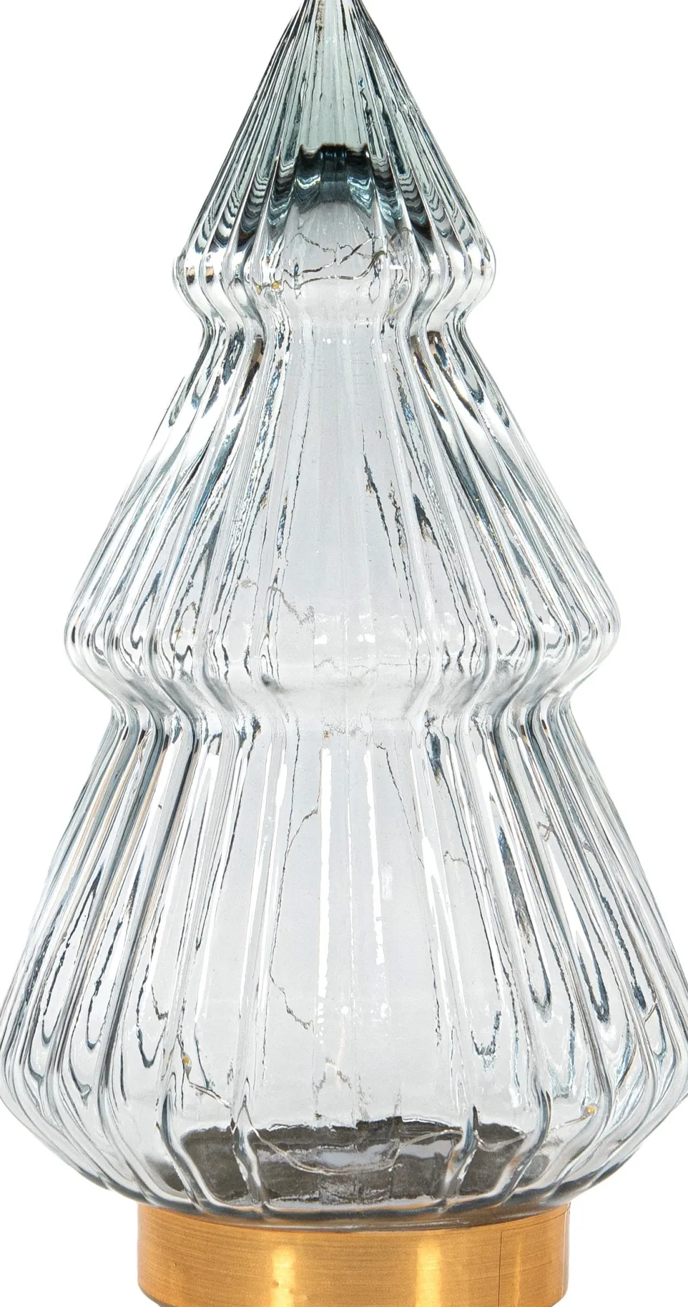 Anna's Collection decoratieboom Timbor grijs met verlichting 15 x 15 x 28,5 cm