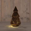 Anna's Collection decoratieboom brons met verlichting D 15 H 29 cm