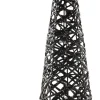 Anna's Collection decoratieboom zwart met verlichting D 16 H 60 cm