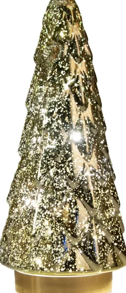 Anna's Collection decoratieboom Daron goud met verlichting D 13 H 29 cm