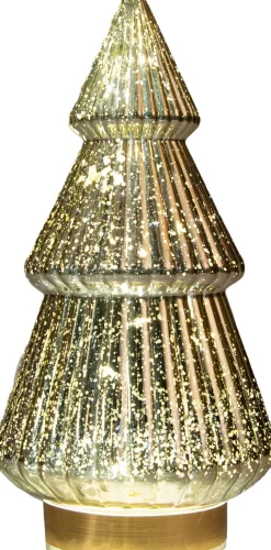 Anna's Collection decoratieboom Daron goud met verlichting D 15 H 28,5 cm