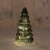 Anna's Collection decoratieboom Daron groen met verlichting D 9,5 H 18,5 cm