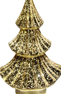 Anna's Collection decoratieboom goud met verlichting 15,7 x 9,3 x 24 cm