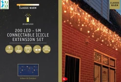 Anna's Collection ijspegelverlichting met 200 lampjes classic warm 5 m