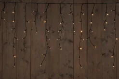 Anna's Collection ijspegelverlichting zwart met 360 lampjes classic warm 7,2 m