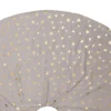 Anna's Collection kerstboomrok wit sterren D 120 H 1,3 cm