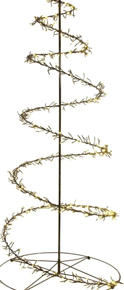 Anna's Collection kerstboom Swirl zwart met 684 lampjes luxury D 75 H 160 cm