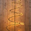 Anna's Collection kerstboom Swirl zwart met 684 lampjes classic warm D 75 H 160 cm