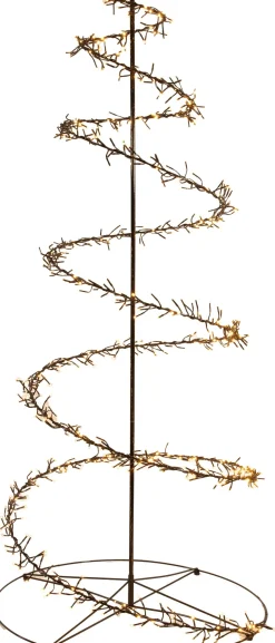 Anna's Collection kerstboom Swirl zwart met 480 lampjes classic warm D 67 H 120 cm