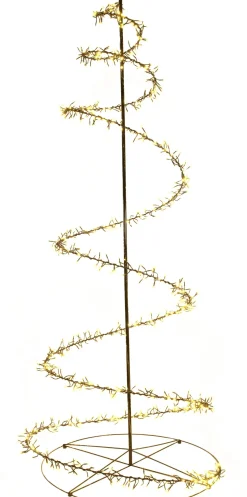 Anna's Collection kerstboom Swirl zwart met 960 lampjes luxury D 78,5 H 210 cm