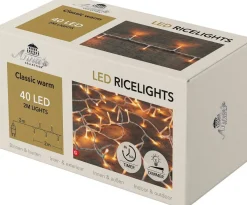 Anna's Collection kerstboomverlichting rice met 40 lampjes classic warm 2 m