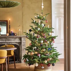 Anna's Collection kerstclip kaars wit met LED lampjes warm wit D 5 H 14 cm 10 stuks