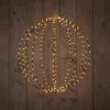 Anna's Collection kersthanger bal zwart met verlichting D 60,5 cm