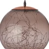 Anna's Collection kersthanger Smokey bal met verlichting D 25 cm