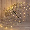 Anna's Collection kersthanger paraplu zwart met verlichting 105 x 105 x 66 cm
