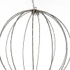 Anna's Collection kersthanger bal zwart met verlichting D 50 cm