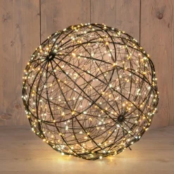 Anna's Collection kersthanger bal met verlichting D 35 cm