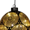 Anna's Collection kersthanger Marra bal zwart D 12 cm
