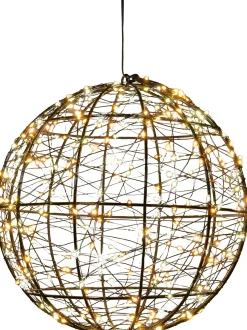 Anna's Collection kersthanger bal met verlichting D 25 cm