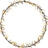 Anna's Collection kerstkrans zwart met 156 lampjes warm wit D 52 H 5 cm