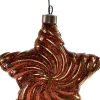 Anna's Collection kerst ornament Odil ster versleten goud met verlichting 15 x 15 cm