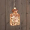 Anna's Collection kerst ornament parfum goud met verlichting 5 x 8,5 x 16 cm