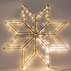 Anna's Collection kerstster met verlichting 73 x 73 cm