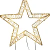 Anna's Collection kerstster op voet met verlichting 57 x 9 x 63 cm