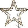 Anna's Collection kerstster op voet met verlichting knipperfunctie 57 x 9 x 63 cm