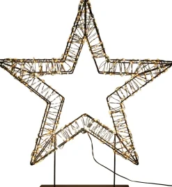Anna's Collection kerstster op voet met verlichting knipperfunctie 57 x 9 x 63 cm