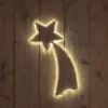 Anna's Collection kerstster vallende ster met verlichting 67 x 27 cm