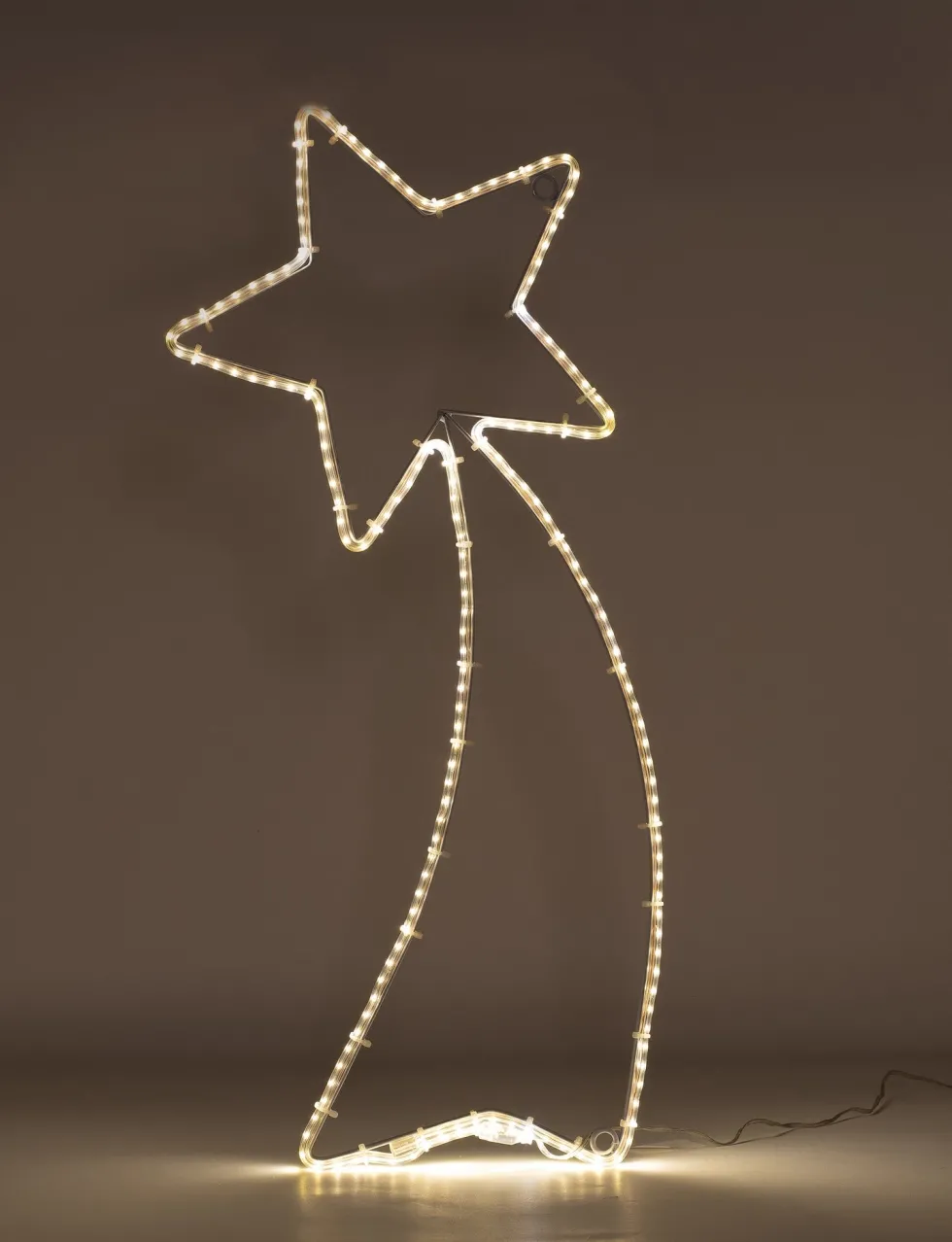 Anna's Collection kerstster vallende ster met verlichting 67 x 27 cm