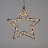 Anna's Collection kerstster zwart met verlichting 30 x 30,5 cm