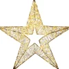 Anna's Collection kerstster zwart met verlichtingD 78 H 10 cm