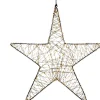 Anna's Collection kerstster zwart met verlichting knipperfunctie D 57 H 5 cm