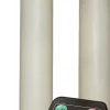 Anna's Collection LED dinerkaars Rustiek wit D 2 H 23 cm 2 stuks